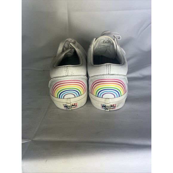 VANS UA Old Skool Flour Shop Rainbow Pride Leather Men 9.5 / Women 11 Unisex - Picture 6 of 12